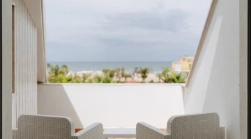 Balcon privé avec vue sur la mer