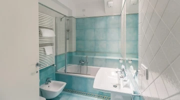 Salle de bain avec baignoire