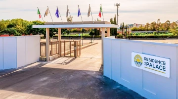 Entrance to the residence