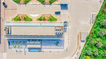 View from above of the residence