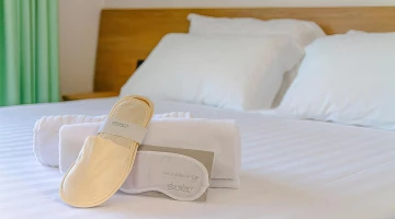 Towels and slippers provided