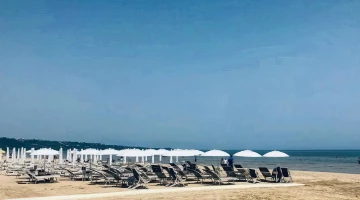 Private beach
