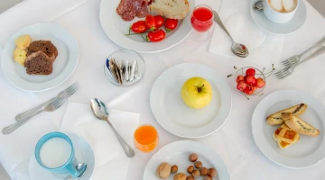 Sweet and savory options for breakfast