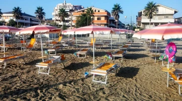 Private beach