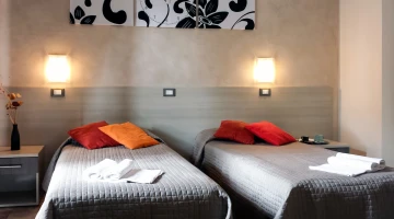 Doppelzimmer mit Einzelbetten