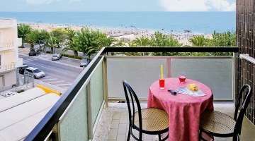 Private balcony with sea view