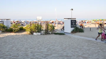 Private beach entrance