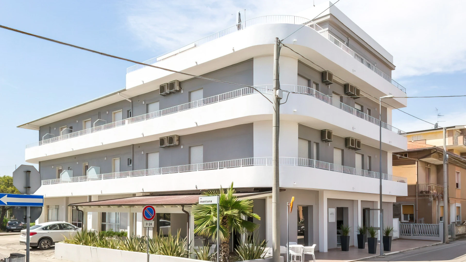 Façade extérieure de l&#39;hôtel