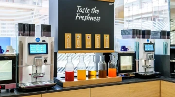 Hot and cold drink dispensers