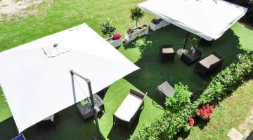Blick auf den Garten