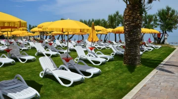 Une grande terrasse