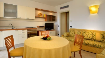 Cucina attrezzata in appartamento