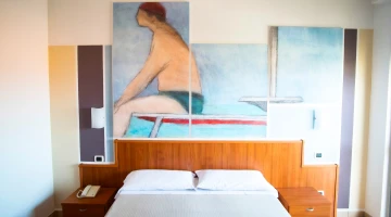 Detail of pictorial work in Classic Room