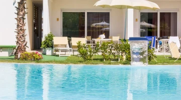 Private Terrasse in der Villa Suite