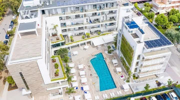 Luftaufnahme des Hotels