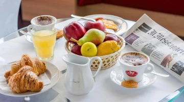 Breakfast at the table