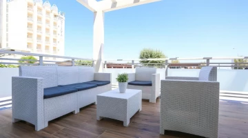 Sofas on the terrace