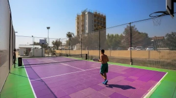Sports field on the beach