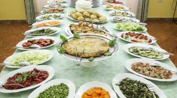 Buffet de plats d&#39;accompagnement aux repas