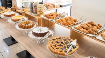 Hausgemachte Kuchen zum Frühstück
