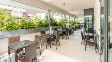 Möblierte Veranda
