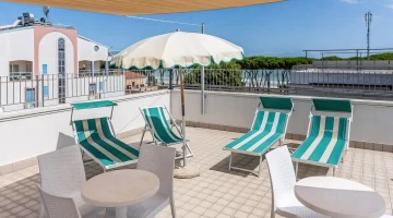 Gemeinsame Solariumterrasse