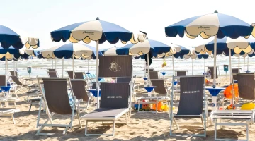 Private equipped beach