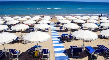 Private beach