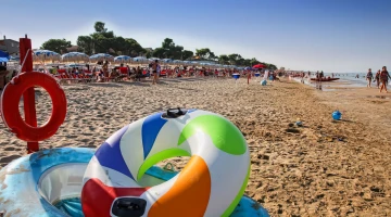 Détail de la plage privée