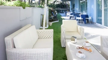 Espace détente dans le jardin