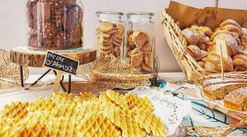 Dettaglio buffet della colazione