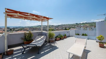 Area solarium in terrazza