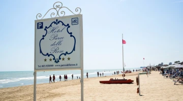 Private beach