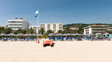 View of the hotel from the beach