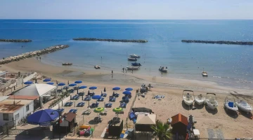 View of the private beach from the residence