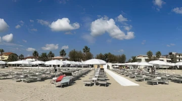 Private beach