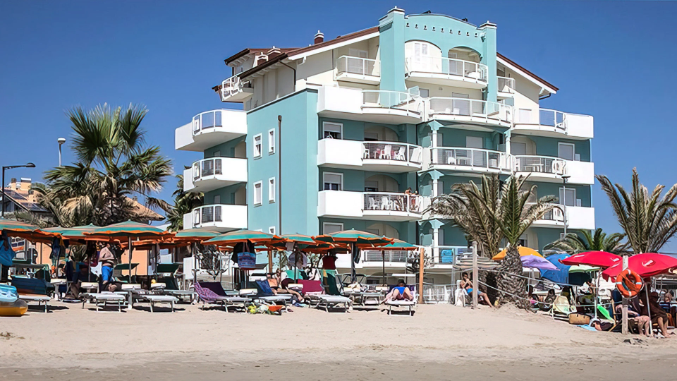 View of the residence from the beach