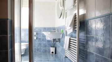 Bathroom with shower cubicle