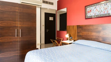 Chambre double mansardée