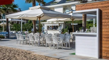 Private beach bar