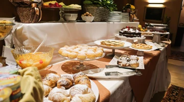 Dettaglio del buffet della colazione