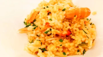 Risotto con gamberi