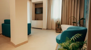 Living area in Suite