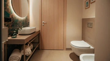 Room with private bathroom