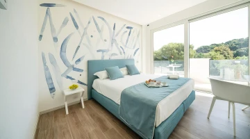 Room with designer furnishings