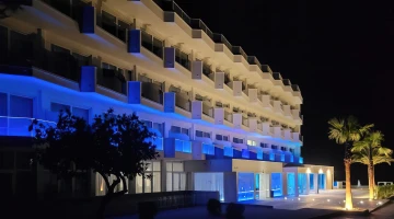 Exterior in the evening