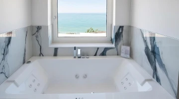 Jacuzzi in private bathroom