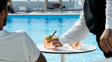 Poolside bar