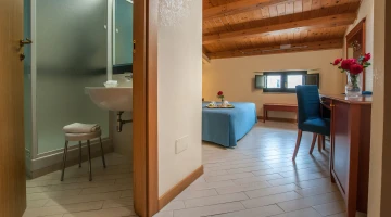 Attic double room with private bathroom