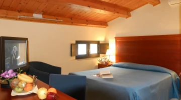 Attic double room with TV and desk
